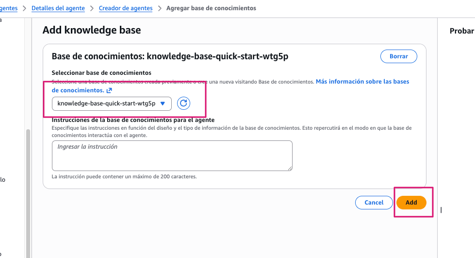Conectar la base de conocimiento