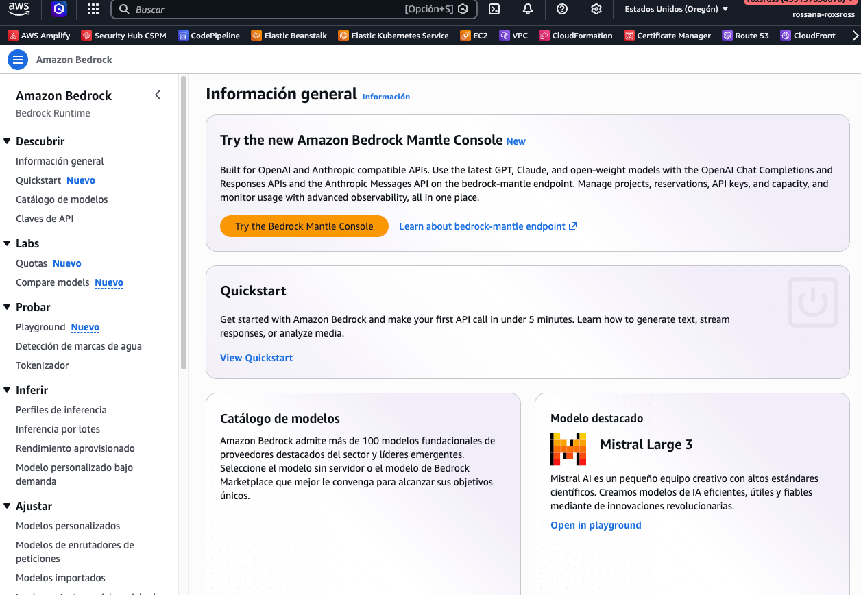 Consola de Amazon Bedrock