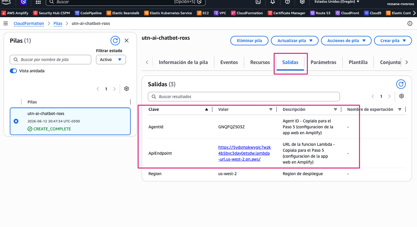 Salidas de CloudFormation