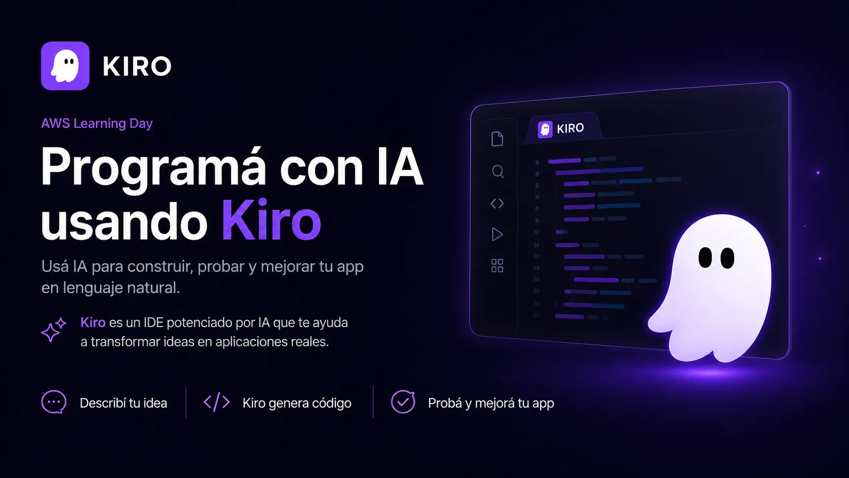 Cierre: programá con IA usando Kiro